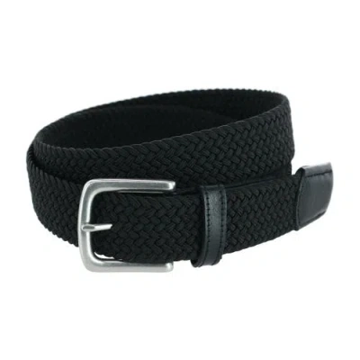 TRAFALGAR TRAFALGAR RIVERSIDE BIG AND TALL SOLID STRETCH WEAVE BELT