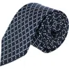 Trafalgar Men's Rowan Geometric Silk Tie In Black