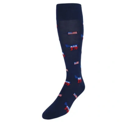 Trafalgar Show Your Support Political Party Over The Calf Socks In Blue