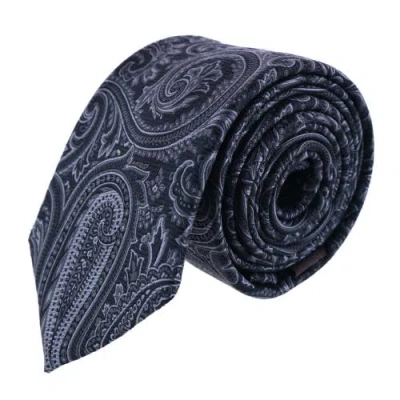Trafalgar Sobee Paisley Silk Necktie In Black
