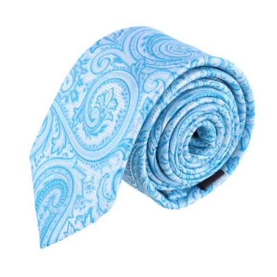 Trafalgar Sobee Paisley Silk Necktie In Light Blue