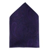 Trafalgar Sobee Paisley Silk Pocket Square In Blue