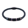 Trafalgar Subtle Color Magnetic Secure Clasp Leather Bracelet In Subtle Color
