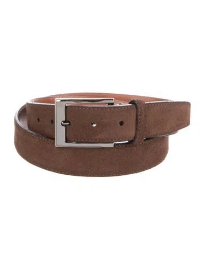 Pre-owned Trafalgar Suede Waist Belt In Brown