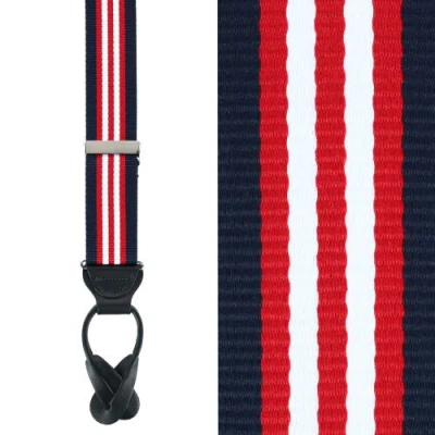 Trafalgar Sumner Grosgrain Suspenders In Red