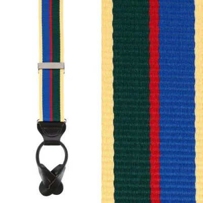 Trafalgar Sumner Grosgrain Suspenders In Yellow