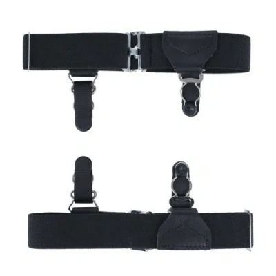Trafalgar Sutton Double Grip Sock Garters In Black