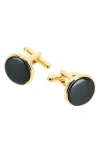 Trafalgar Sutton Onyx Cuff Links In Yellow