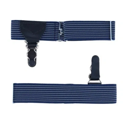Trafalgar Sutton Single Grip Sock Garters In Navy