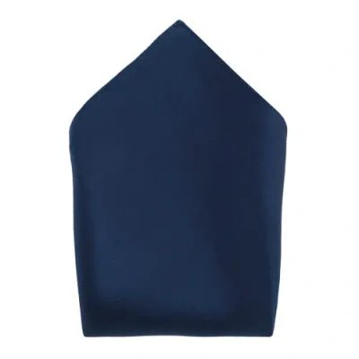 Trafalgar Men's Silk Pocket Square In Navy
