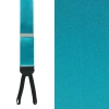 Trafalgar Sutton Solid Color Silk Formal End Suspenders In Teal