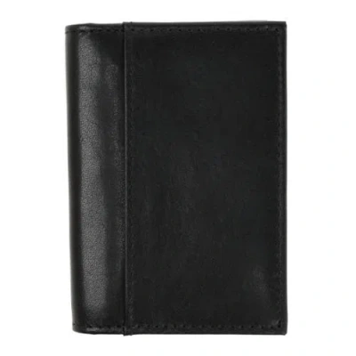 Trafalgar Tennyson Bi-fold Id Window Leather Card Case In Black