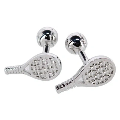 Trafalgar The Centre Court Racquet Cufflinks In Metallic