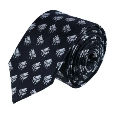Trafalgar The Chopin Classical Piano Silk Necktie In Black