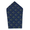 Trafalgar The French Quarter Fleur Dis Lis Silk Novelty Pocket Square