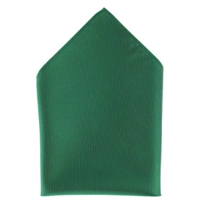 Trafalgar The Gatsby 12 Inch Solid Silk Pocket Square In Green