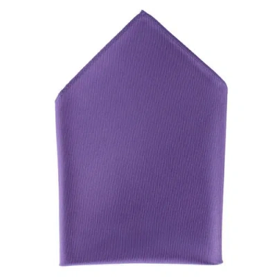 Trafalgar The Gatsby 12 Inch Solid Silk Pocket Square In Purple