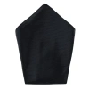Trafalgar The Gatsby Solid 12 Inch Silk Pocket Square In Black