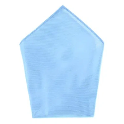 Trafalgar The Gatsby Solid 12 Inch Silk Pocket Square In Light Blue