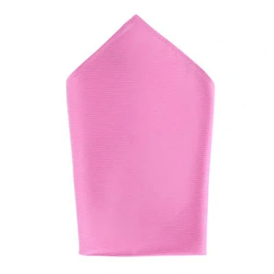 Trafalgar The Gatsby Solid 12 Inch Silk Pocket Square In Pink