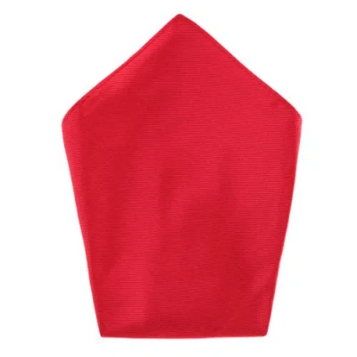 Trafalgar The Gatsby Solid 12 Inch Silk Pocket Square In Red