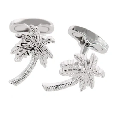 Trafalgar The Palm Court Palm Tree Cufflinks In Metallic