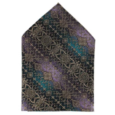 Trafalgar The Spellbound Brocade Novelty Silk 12x12 Pocket Square In Multi