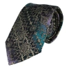 Trafalgar The Spellbound Brocade Novelty Silk 12x12 Pocket Square In Black
