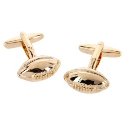 Trafalgar The Varsity Club Football Cufflinks In Gold