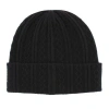 Trafalgar The Windsor Merino Wool Cable Knit Beanie In Black