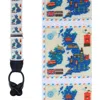Trafalgar Uk Stamps Silk Button End Suspenders In Multiple