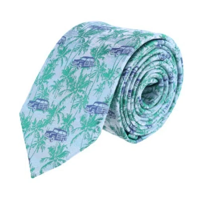 Trafalgar Vacation Dreams  Palm Tree Novelty Silk Necktie In Multiple