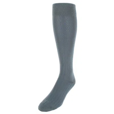 Trafalgar Valentino Vertical Stripe Over The Calf Mercerized Cotton Sock In Multi