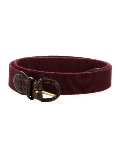 Pre-owned Trafalgar Waist Belt In Red