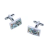 Trafalgar Walken The Mother Of Pearl Cufflinks In Silver