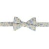 Trafalgar Weldon Floral Silk Novelty Bow Tie In Yellow And Light Blue
