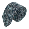 Trafalgar Wharton Wavy Paisley Silk Novelty Necktie In Green