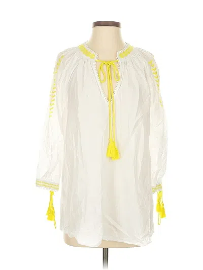 Pre-owned Trafaluc By Zara 3/4 Sleeve Blouse In Yellow