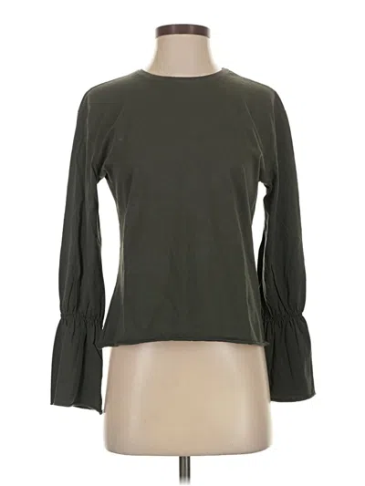 Pre-owned Trafaluc By Zara 3/4 Sleeve T-shirt In Green