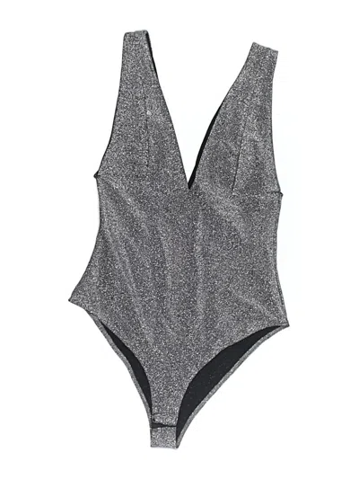 Pre-owned Trafaluc By Zara Bodysuit In Gray