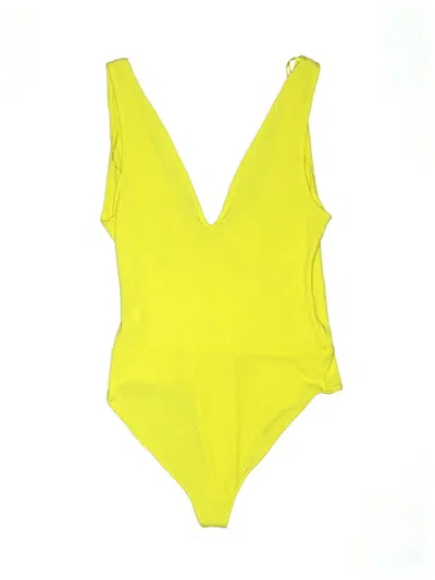 Pre-owned Trafaluc By Zara Bodysuit In Yellow