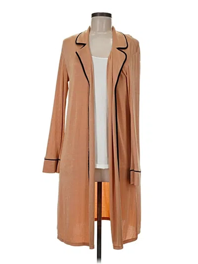 Pre-owned Trafaluc By Zara Cardigan Sweater In Tan