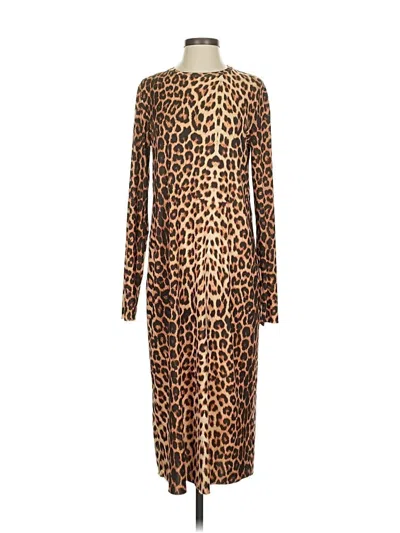 Pre-owned Trafaluc By Zara Casual Dress In Brown