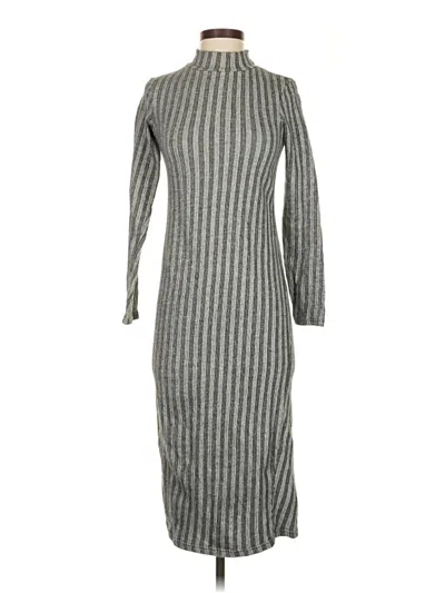 Pre-owned Trafaluc By Zara Casual Dress In Gray