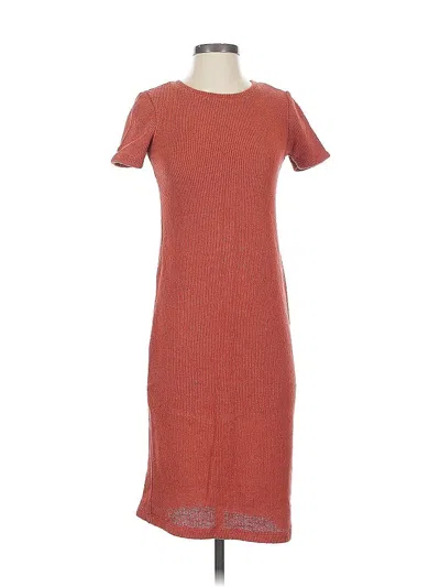 Pre-owned Trafaluc By Zara Casual Dress In Orange