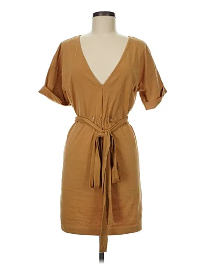 Pre-owned Trafaluc By Zara Casual Dress In Tan