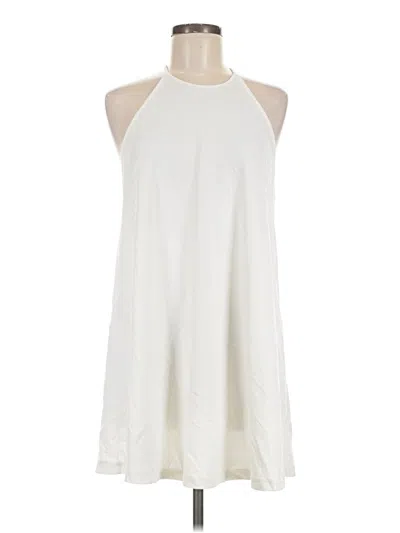 Pre-owned Trafaluc By Zara Casual Dress In White