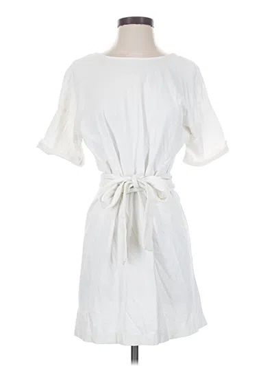 Pre-owned Trafaluc By Zara Casual Dress In White