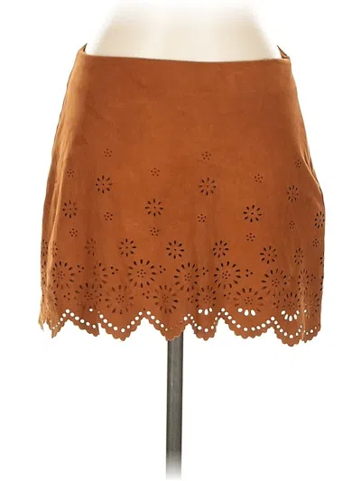 Pre-owned Trafaluc By Zara Casual Skirt In Brown