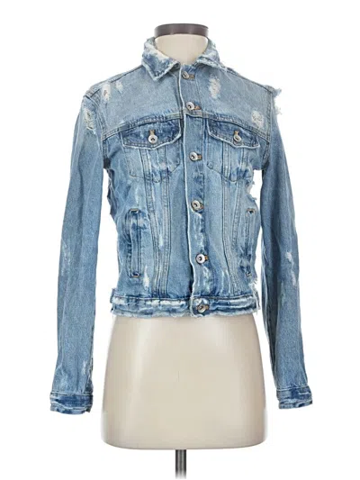 Pre-owned Trafaluc By Zara Denim Jacket In Blue